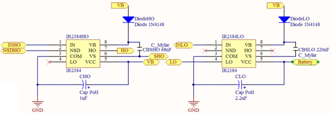 Gambar 3.4 Rangkaian MOSFET Driver untuk Charge Controller 