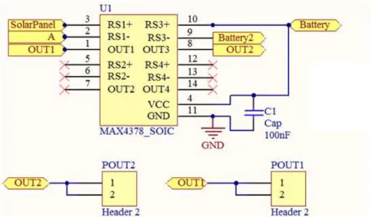 Gambar 3.5 Rangkaian MAX4378 Current Sense 