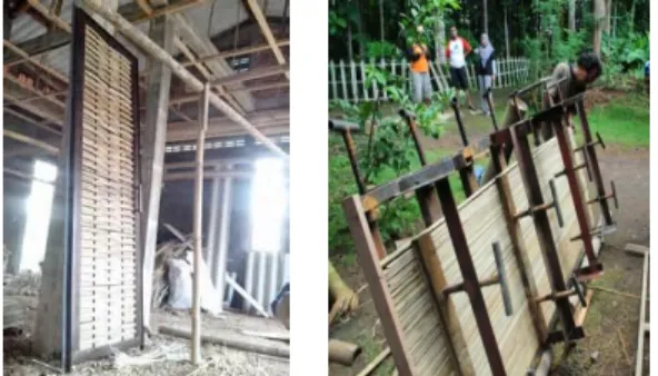 Gambar  3.  Level  prafabrikasi  rumah  masyarakat  Kampung Naga, Jawa Barat 