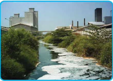 Gambar 1.6 Pencemaran lingkungan yang disebabkan limbah pabrik merupakan salah satu bentuk  pelanggaran HAM