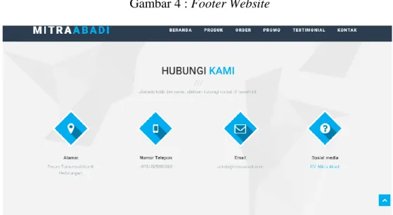 Gambar 3 : Menu Navigasi Website 