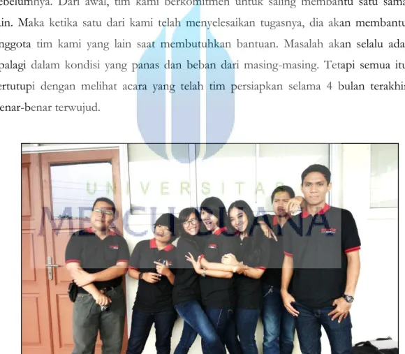 Gambar 6.10 Tim Benyamin’s Days