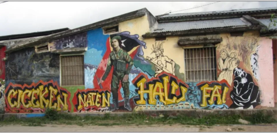 Foto 3.2: Grafiti dengan gambar artistik di Central 