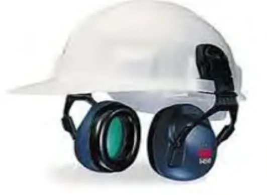 Gambar 14. Cap-mounted earmuff 