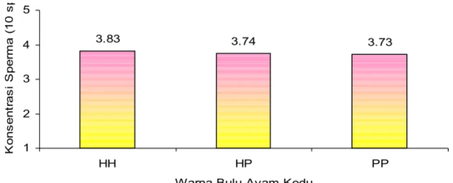 Tabel  4.  Derajat  Keasaman  (pH)  Semen  Berdasarkan  Warna Bulu Ayam     Kedu 