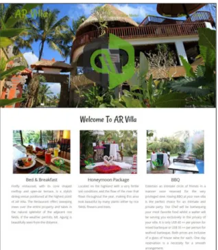 Gambar 10. Gambaran Umum Penggunaan Aplikasi Augmented Reality Villa. 