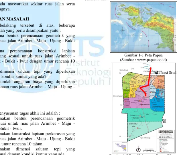 Gambar 1-1 Peta Papua  (Sumber : www.papua.co.id) 