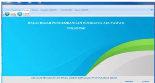 Gambar 4.1 Tampilan Halaman Utama  4.2  Hasil yang Dicapai Program 
