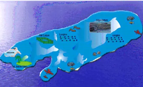 Gambar 3. Peta Lokasi Pemanfaatan  Pulau Semak Daun 