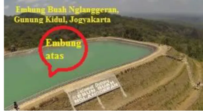 Gambar  5.  SPAH  dengan  system  embung  atas  dengan  TMH di sekitarnya 