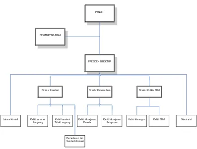 Gambar 2.2. Struktur Organisasi Umum Dana Pensiun Telkom 