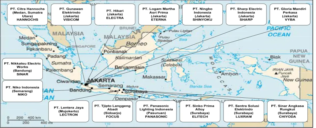 Gambar 2.4: Peta Penyebaran LHE di Indonesia