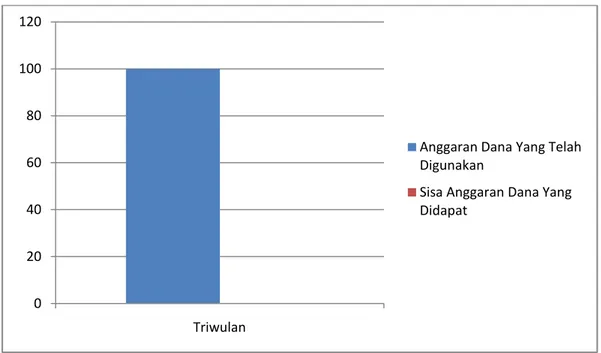 Gambar 3.4  Grafik monitoring penggunaan dana triwulan Puskesmas Pasirkaliki 