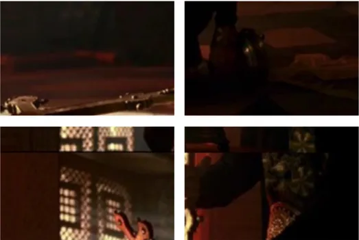 Gambar 3. Saladin mengangkat benda yang terjatuh, dari film Kingdom of heaven, 2005. 