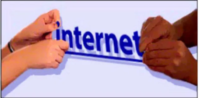 gambar 2.3  internet antara manfaat dan dampak negatifnya ( sumber : http://www.bbc.co.uk, 2007  )