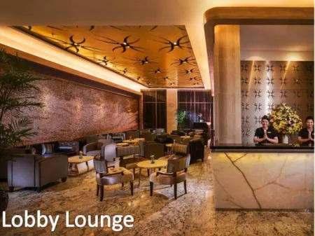 Gambar 4.4 Lounge Hotel Blue Sky Petamburan 1  Sumber: (Company Profile, 2013: 24) 
