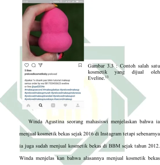 Gambar  3.3  :  Contoh  salah  satu  kosmetik  yang  dijual  oleh  Eveline. 13