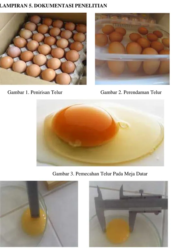 Gambar 1. Penirisan Telur Gambar 2. Perendaman Telur