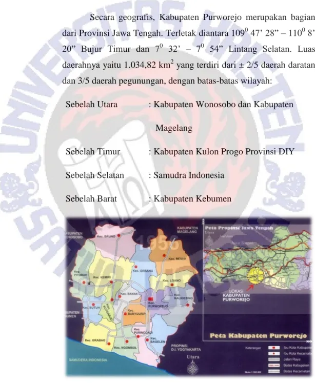 Gambar 4. Peta Kabupaten Purworejo 