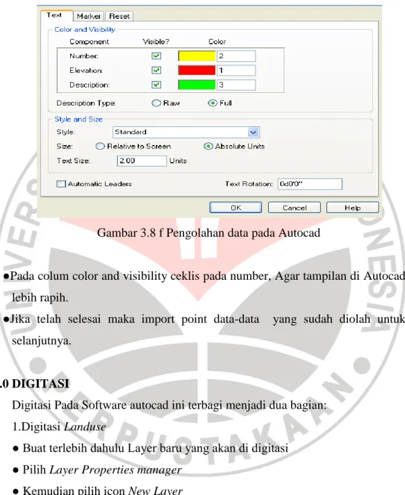 Gambar 3.8 f Pengolahan data pada Autocad 