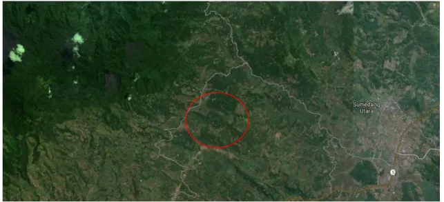 Gambar  3.2 Lokasi  Pengambilan  Data (Rancakalong) 
