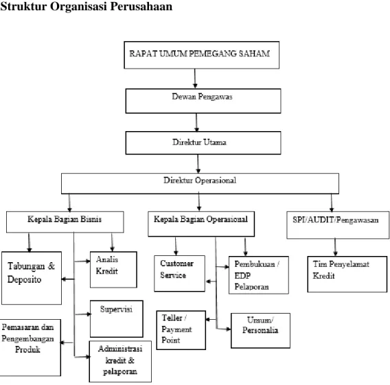 Gambar 1.2 Struktur Organisasi Perusahaan 