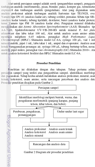 Gambar 2 Diagram alir prosedur penelitian 