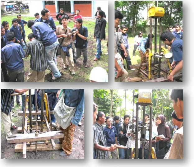 Gambar 1.  Praktikum Sondir 