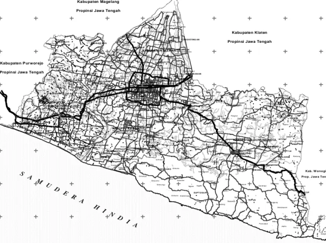 Gambar 1. Peta Daerah Istimewa Yogyakarta 
