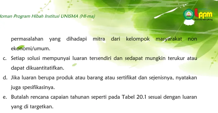 Tabel Rencana Target Capaian Luaran 