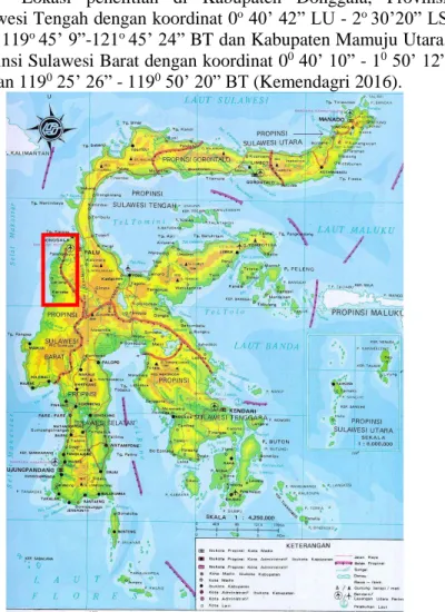 Gambar 3.  1 Peta Provinsi Sulawesi