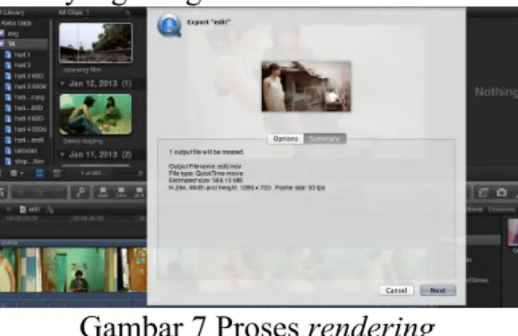 Gambar 7 Proses rendering  KESIMPULAN 