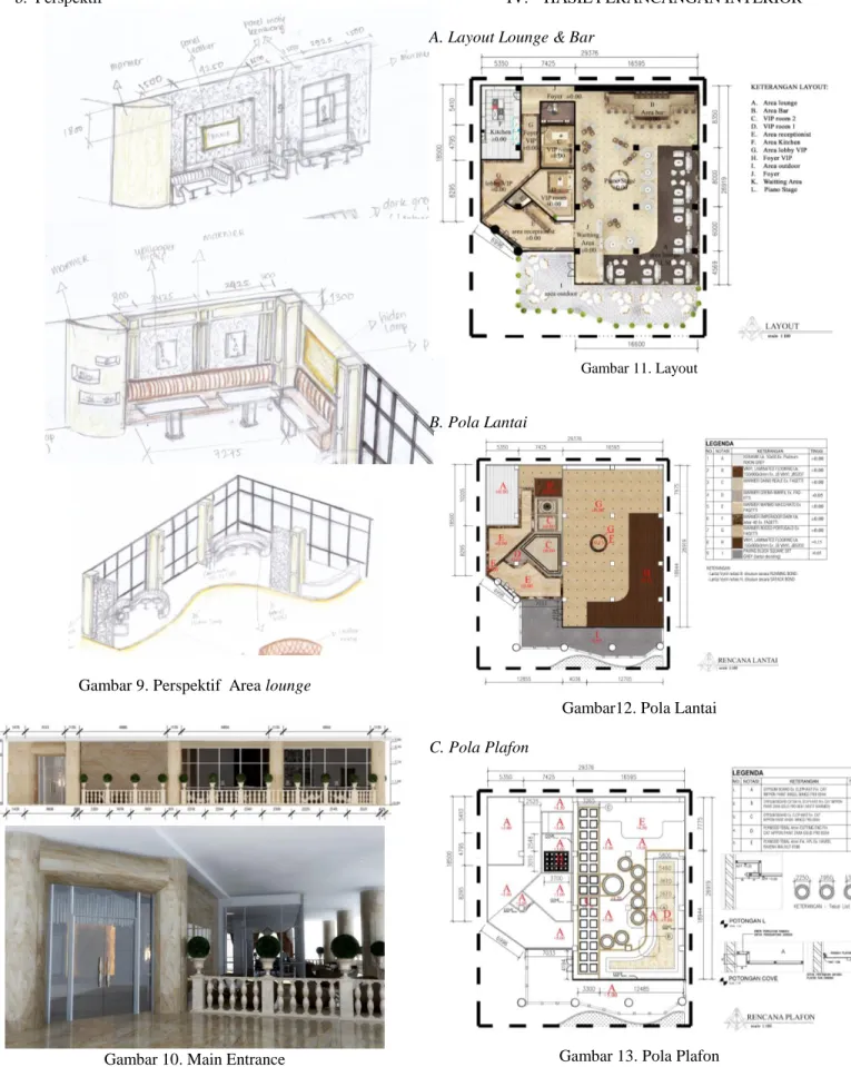 Gambar 9. Perspektif  Area lounge 