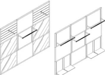 Gambar 5. Modul pakaian shelving display 