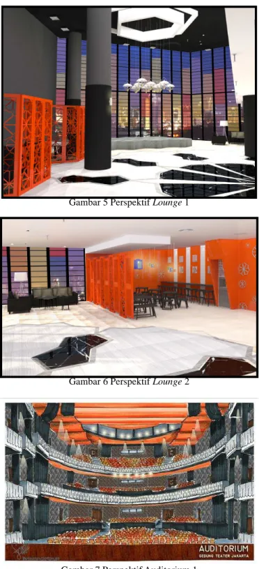 Gambar 5 Perspektif Lounge 1 