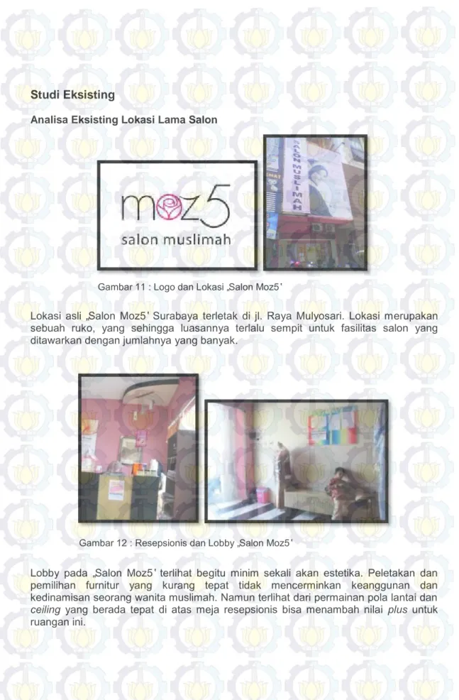 Gambar 11 : Logo dan Lokasi „Salon Moz5‟ 