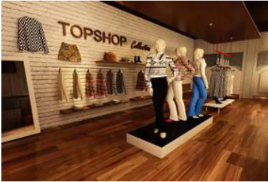 Gambar 2. Interior butik bis view 1 