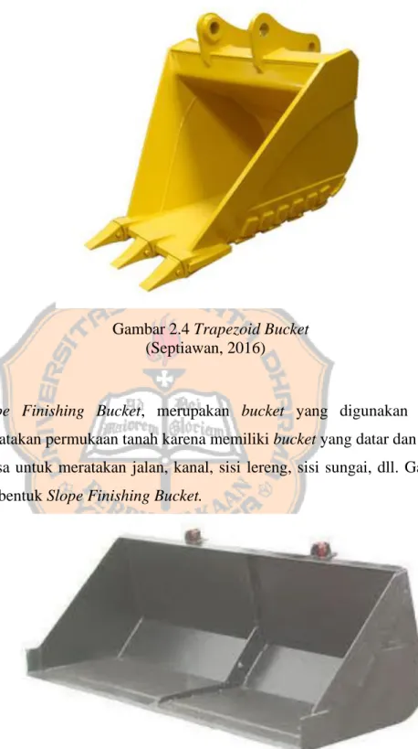 Gambar 2.4 Trapezoid Bucket  (Septiawan, 2016) 
