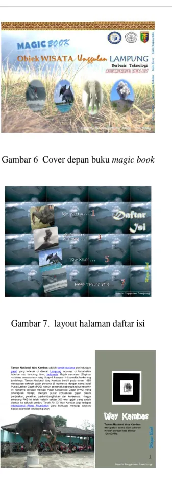 Gambar 6  Cover depan buku magic book 
