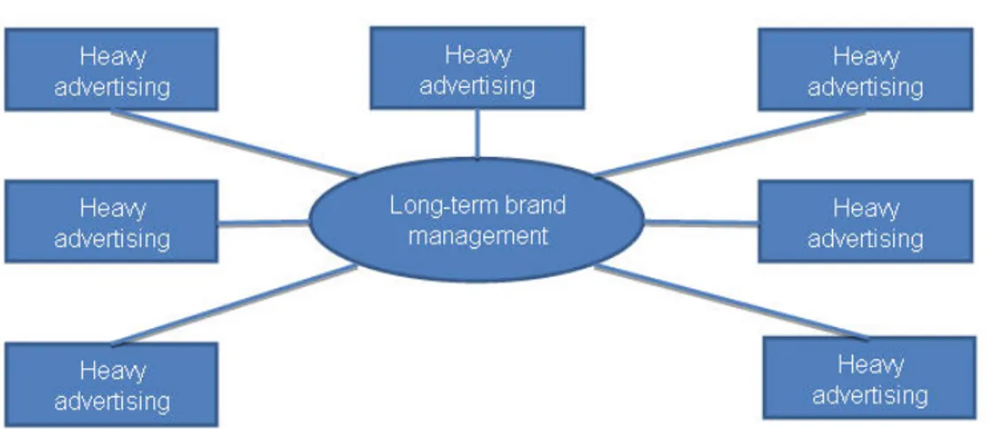 Gambar 2.3. Long Term Brand Management  Sumber: Strategic Marketing, Frank Bradley, hal 115 