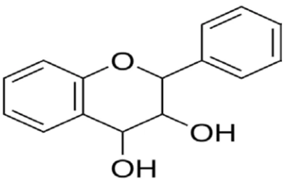 Gambar 2.2 Struktur kimia flavan-3,4-diol 