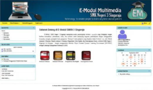 Gambar 2 Hasil Pengembangan E-Modul  