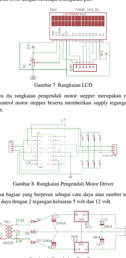 Gambar 7. Rangkaian LCD 