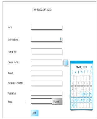 Gambar 7. Form input data user 