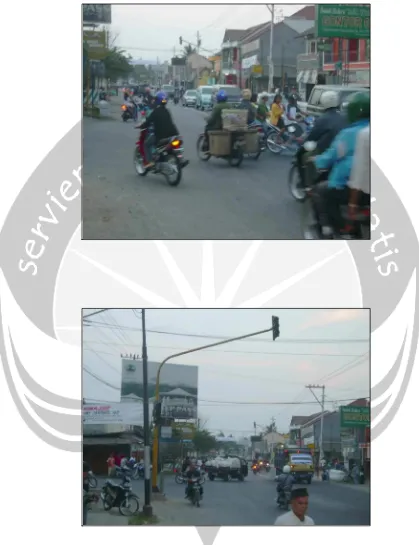 Gambar 1.1. Keadaan Lokasi Simpang Antara Jalan Raya Magelang-YogyakartaKm 10  dengan Jalan Sawangan-Blabak, Magelang