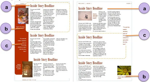 Gambar 12. Bagian-bagian Newsletter  halaman 2 dan 3