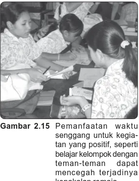 Gambar 2.15 Pemanfaatan waktusenggang untuk kegia-