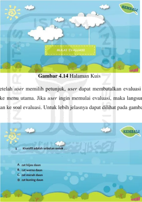 Gambar 4.14 Halaman Kuis 