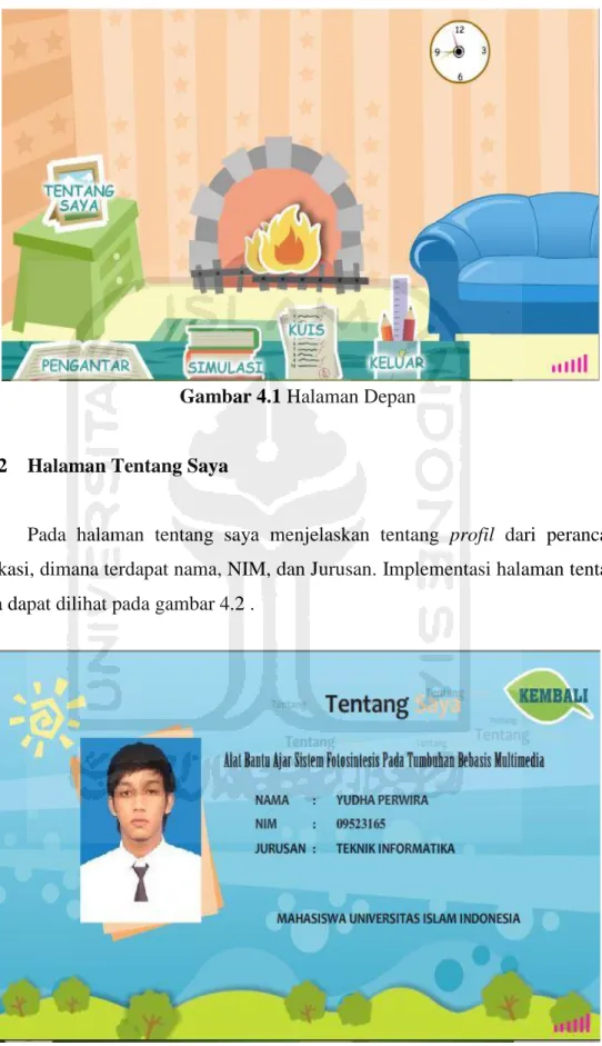 Gambar 4.1 Halaman Depan 