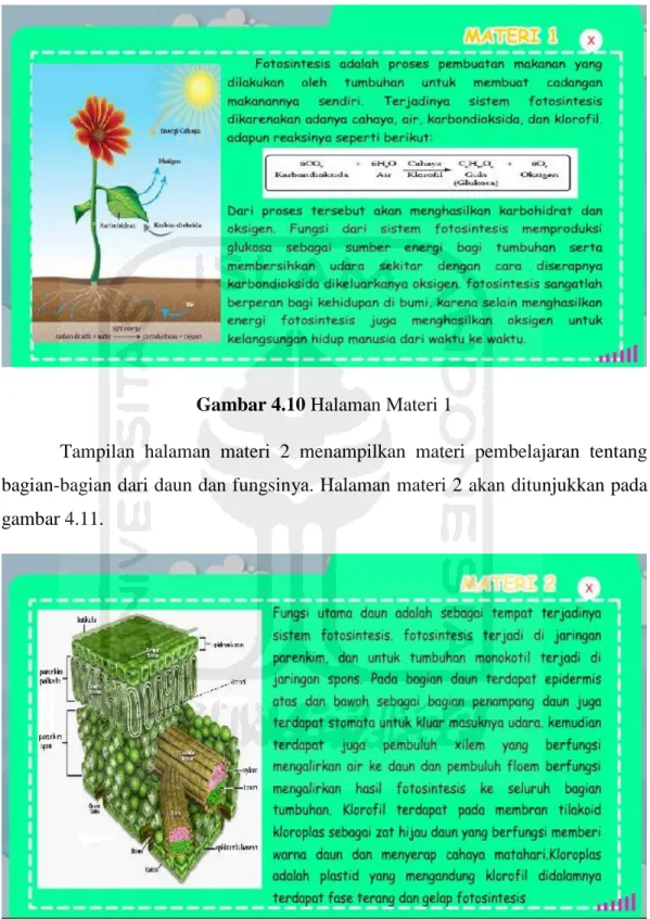 Gambar 4.10 Halaman Materi 1 